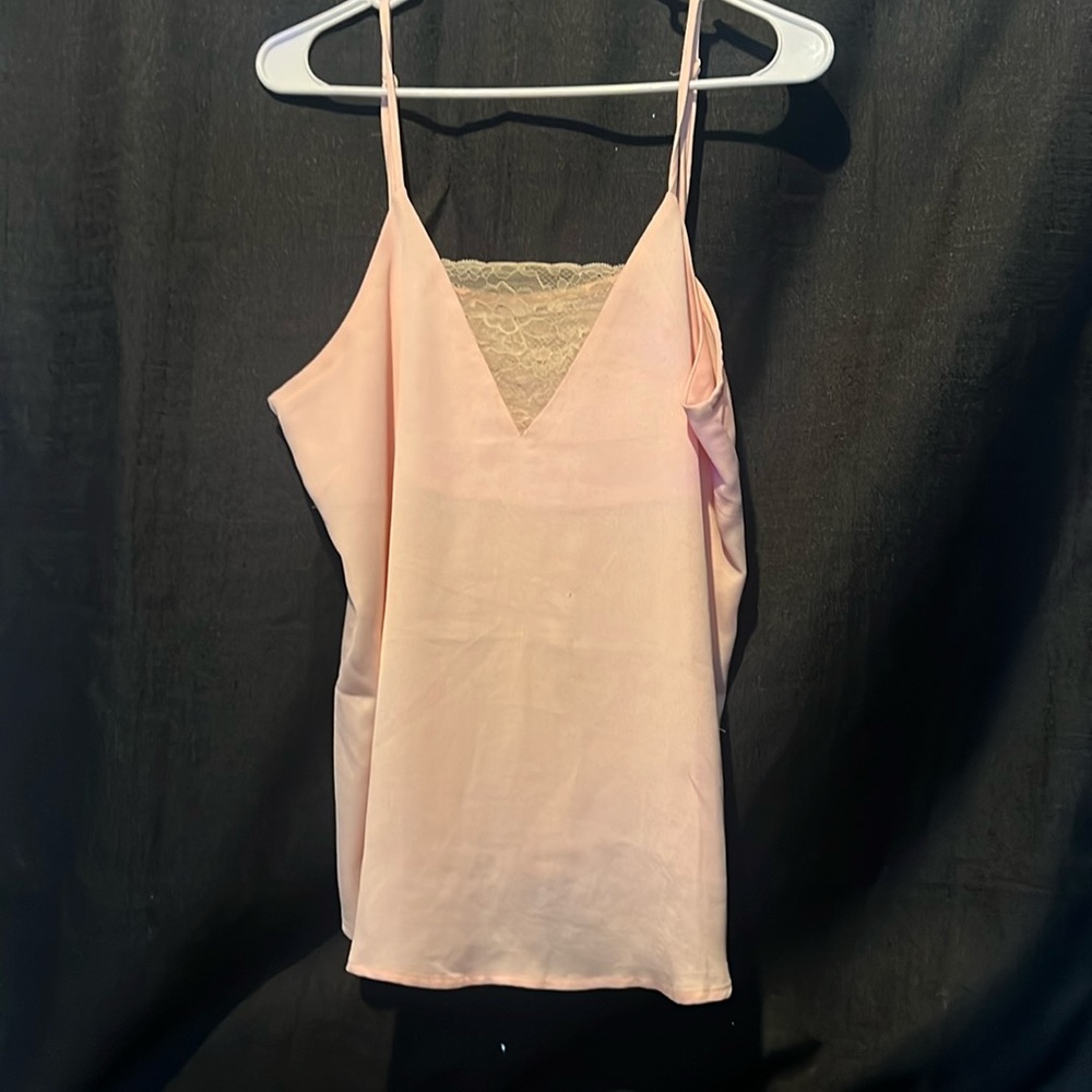 Mi Ami size large, soft, pale, pink, lightweight, dressy, tank top  (4 for $25)